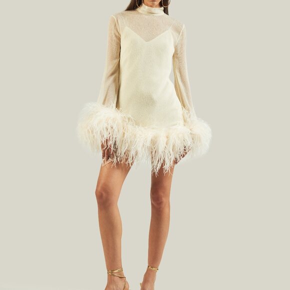 Taller Marmo Gina Spirito Dress in Ivory - Picture 1 of 4